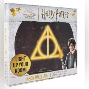 Harry Potter  | Hallows Neon Wall Art | Wizarding World | LED Decor